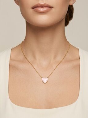 97. Rachel Zoe Sterling silver 14kt gold plated heart necklace